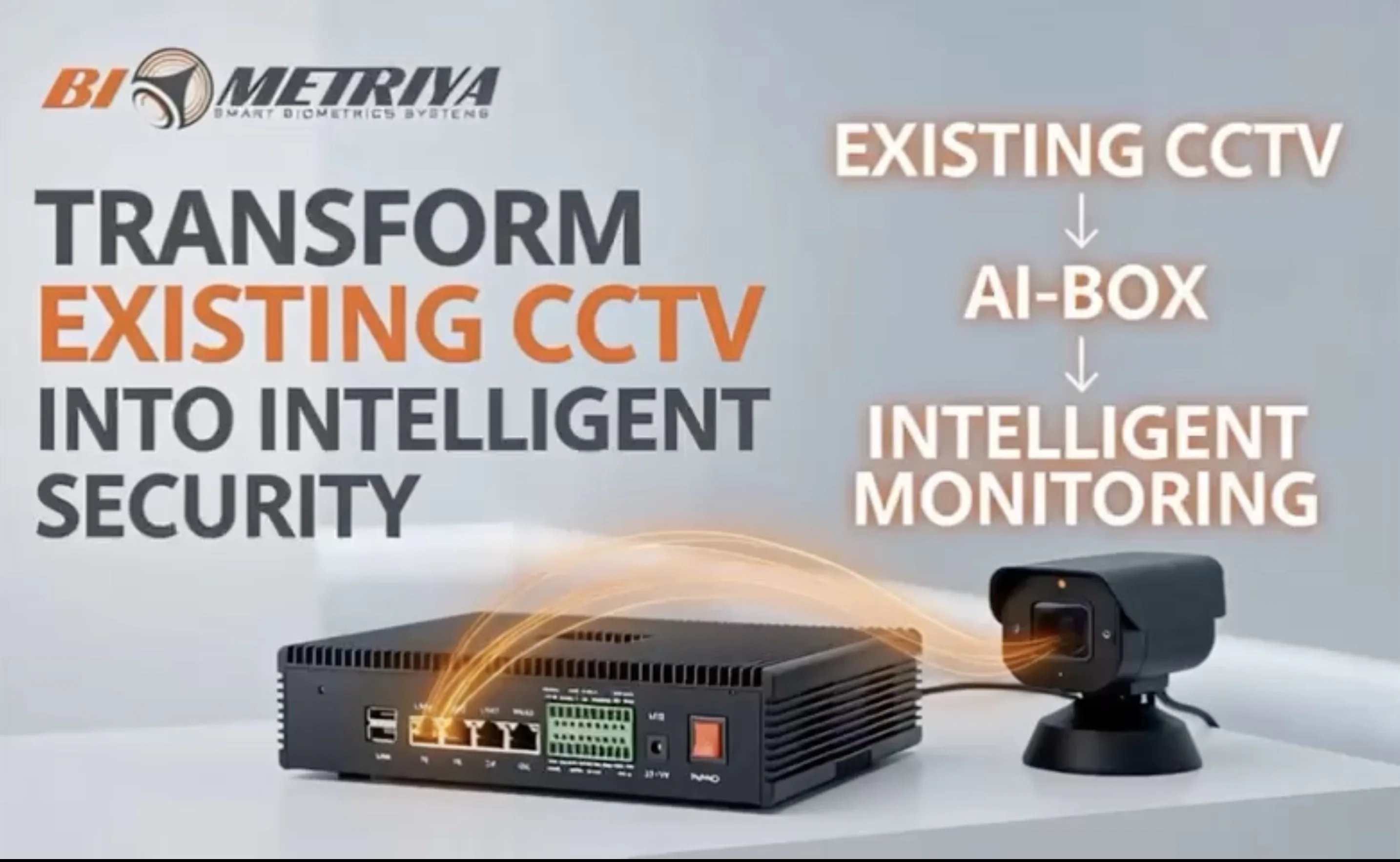 Transform existing CCTV into intelligent security with Biometriya AI Box